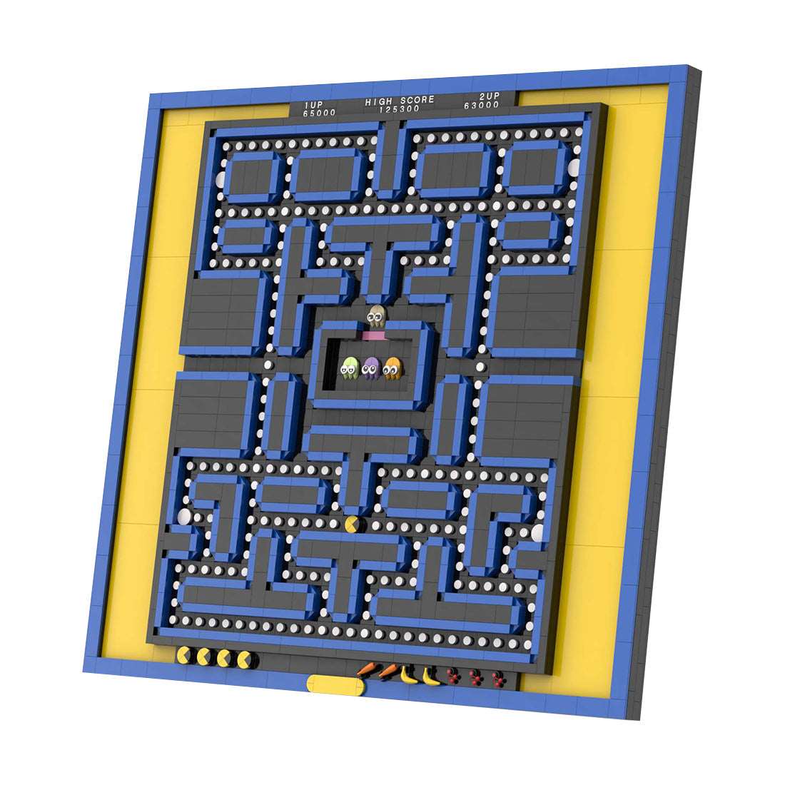 MOC Pac - man3D Labyrinthkarte Klemmbausteine - LesDiy - Klemmbausteine