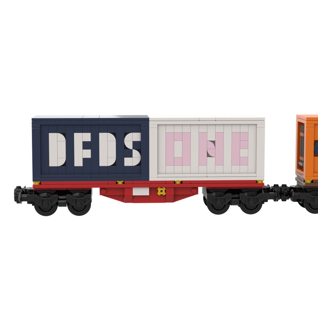 MOC Train Container Carriage Klemmbausteine - LesDiy - Klemmbausteine