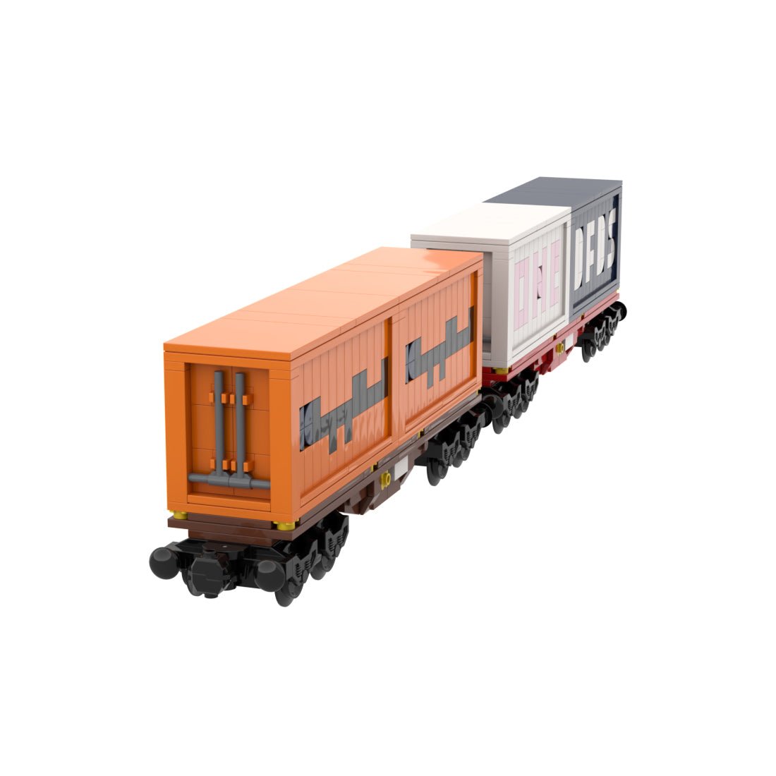 MOC Train Container Carriage Klemmbausteine - LesDiy - Klemmbausteine