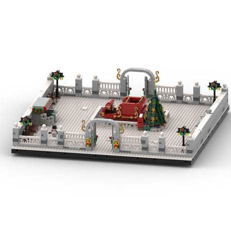MOC Winter Village Large Christmas Square Klemmbausteine - LesDiy - Klemmbausteine