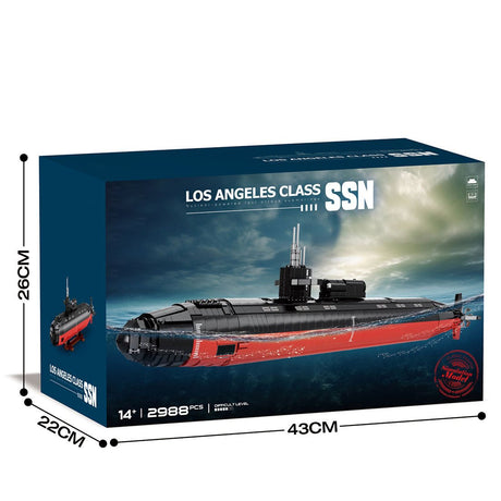 Mocsage 1/125 UCC Militärisches Atom - U - Boot der Los Angeles - Klasse Klemmbausteine - LesDiy - Klemmbausteine