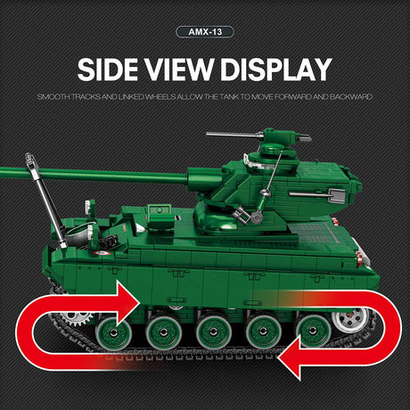 Mocsage 1/28 Scale Tank Klemmbausteine - LesDiy - Klemmbausteine
