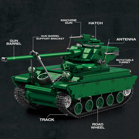 Mocsage 1/28 Scale Tank Klemmbausteine - LesDiy - Klemmbausteine