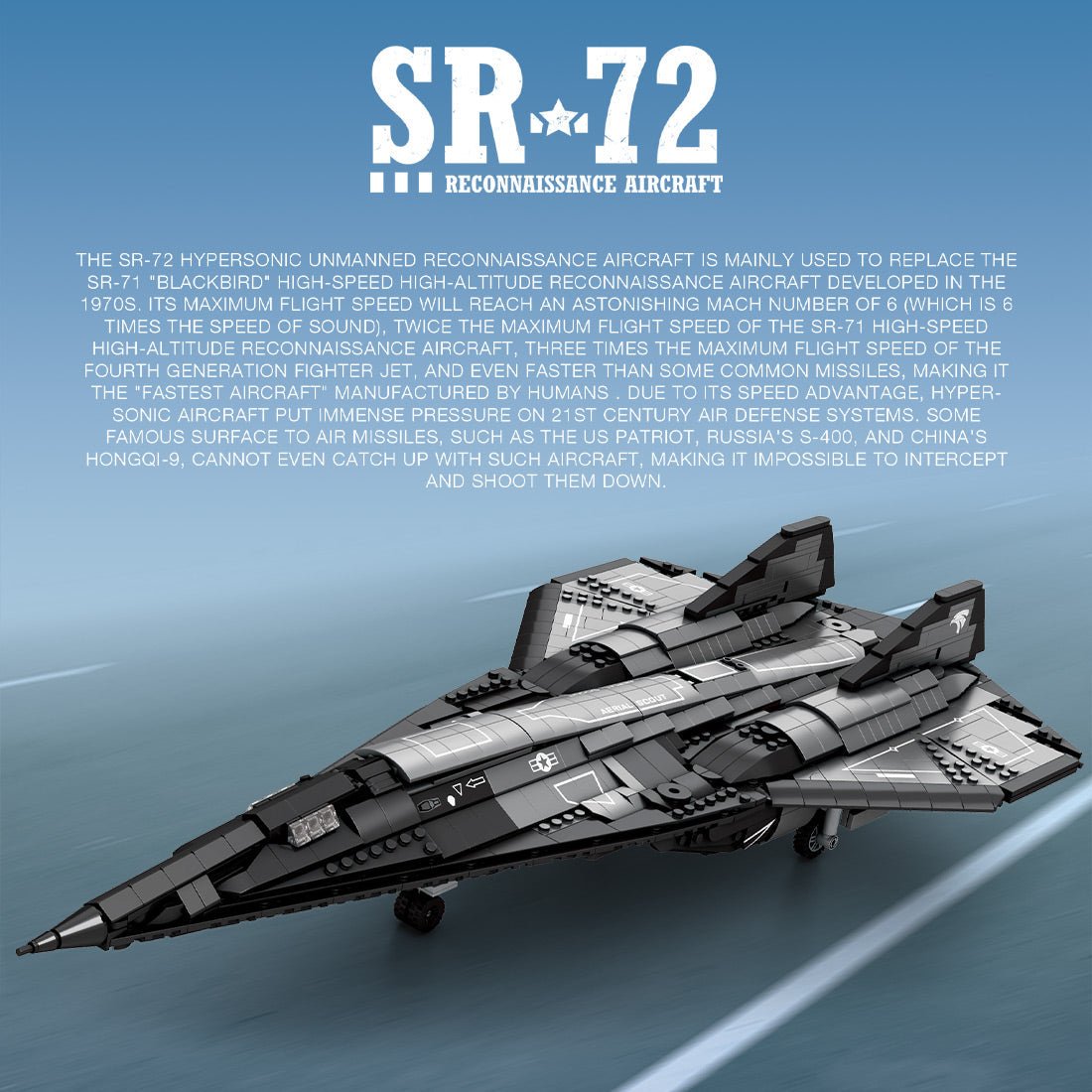 Mocsage 1/35 Darkstar SR - 72 UAV Klemmbausteine - LesDiy - Klemmbausteine