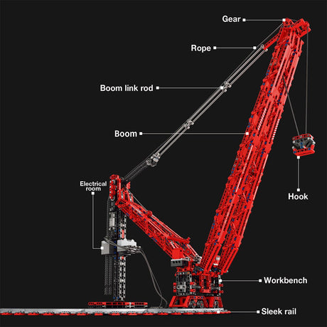 Mocsage Circular Track Crane Klemmbausteine - LesDiy - Klemmbausteine