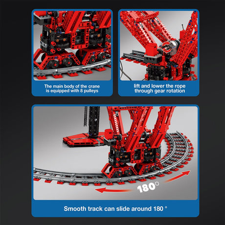 Mocsage Circular Track Crane Klemmbausteine - LesDiy - Klemmbausteine