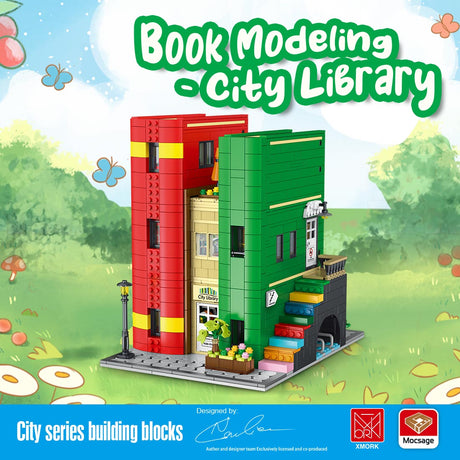 Mocsage City Library with LED Lights Klemmbausteine - LesDiy - Klemmbausteine