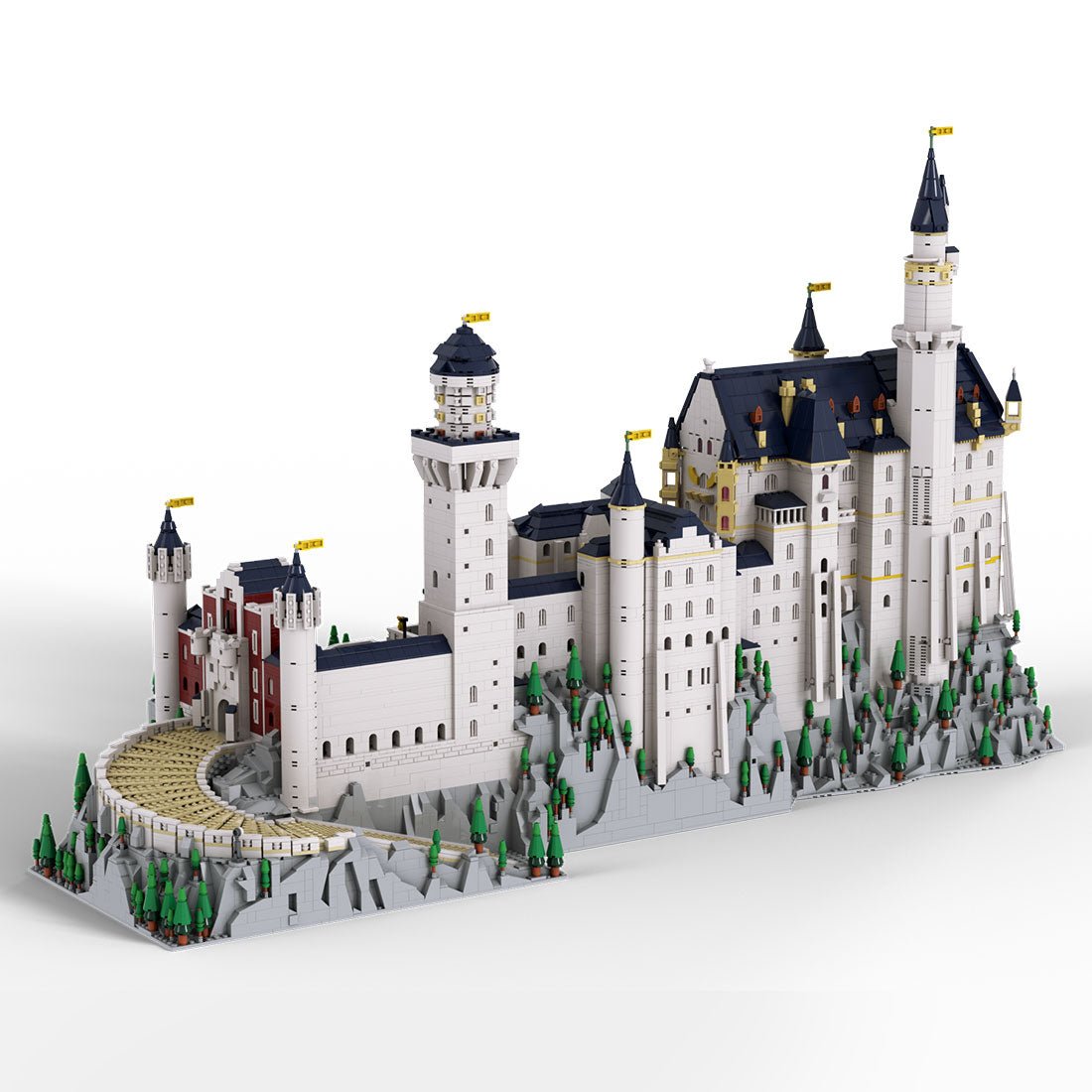 Mocsage Deutsches Schloss Neuschwanstein im Maßstab 1:350 Klemmbausteine - LesDiy - Klemmbausteine
