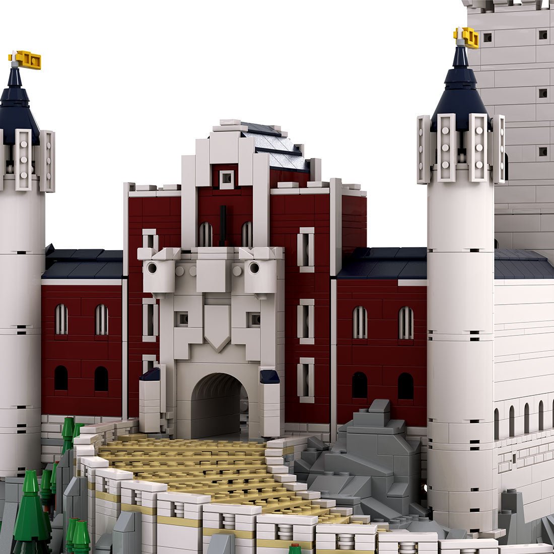 Mocsage Deutsches Schloss Neuschwanstein im Maßstab 1:350 Klemmbausteine - LesDiy - Klemmbausteine