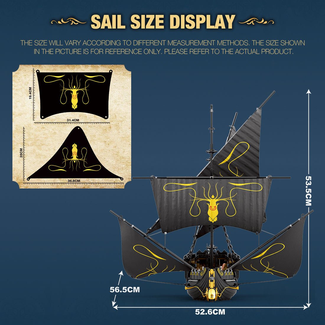 Mocsage European Medieval Fantasy Film Silent Ship Klemmbausteine - LesDiy - Klemmbausteine