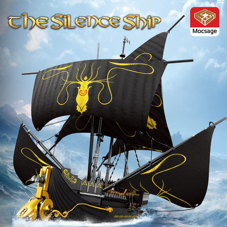 Mocsage European Medieval Fantasy Film Silent Ship Klemmbausteine - LesDiy - Klemmbausteine