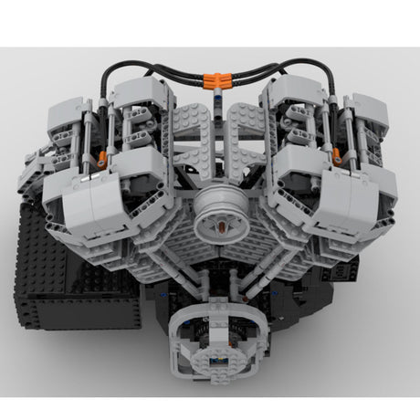 Mocsage Harley V - Twin OHV 8 - Ventil - Viertakt - Hochgeschwindigkeitsmotor Klemmbausteine - LesDiy - Klemmbausteine