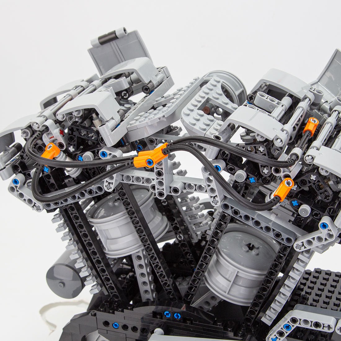 Mocsage Harley V - Twin OHV 8 - Ventil - Viertakt - Hochgeschwindigkeitsmotor Klemmbausteine - LesDiy - Klemmbausteine