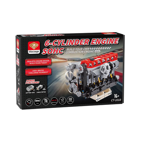 Mocsage Inline 6 - Cylinder SOHC Turbocharged Engine Klemmbausteine - LesDiy - Klemmbausteine