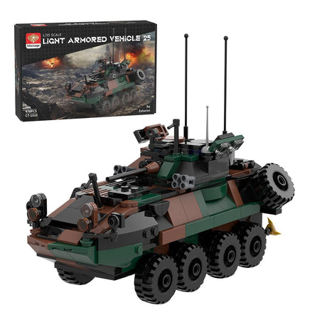 Mocsage  MOC - 126469 DIY Assembly LAV - 25 Infantry Fighting Vehicle Klemmbausteine - LesDiyproduct_type##