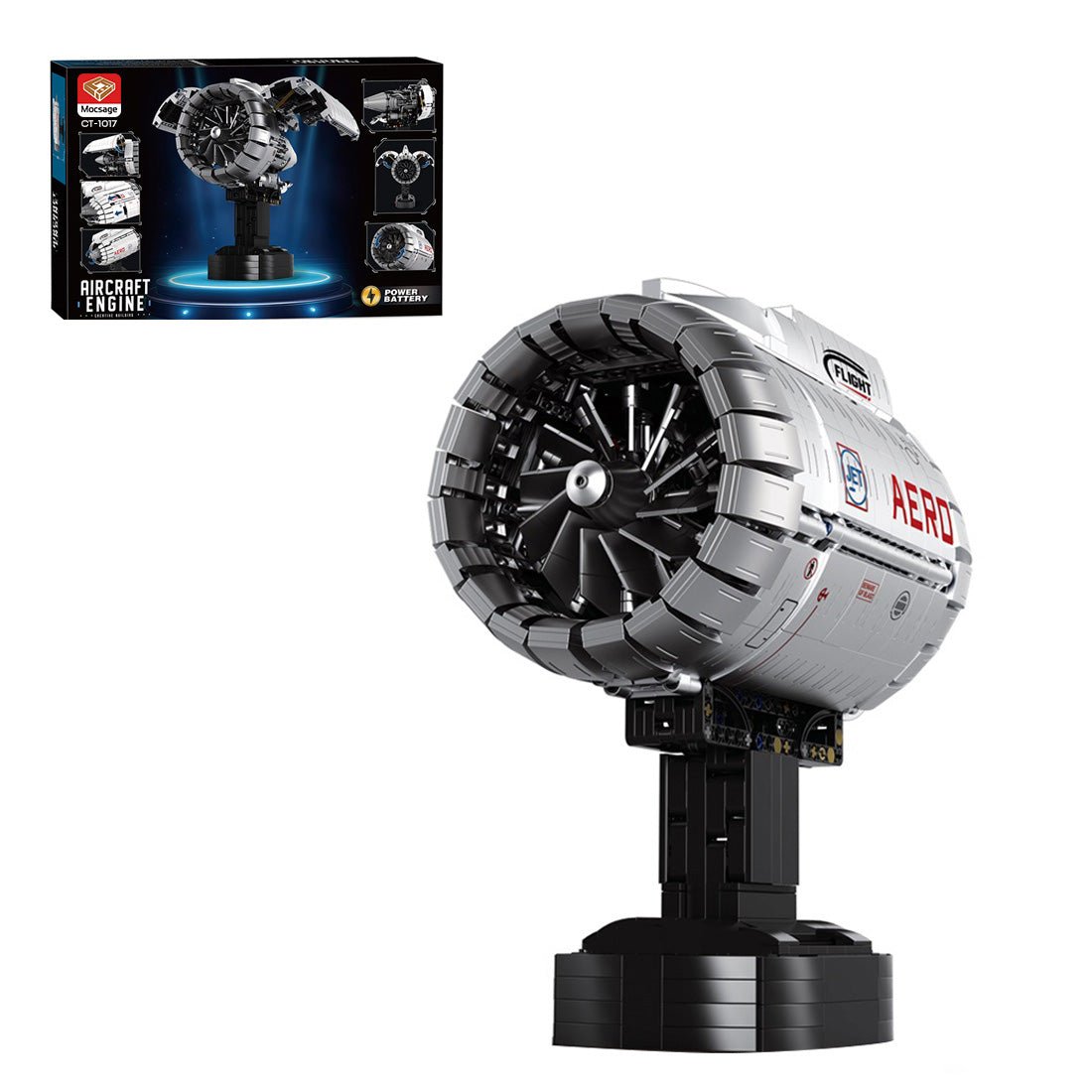 Mocsage Turbo Aircraft Engine Klemmbausteine - LesDiy - Klemmbausteine