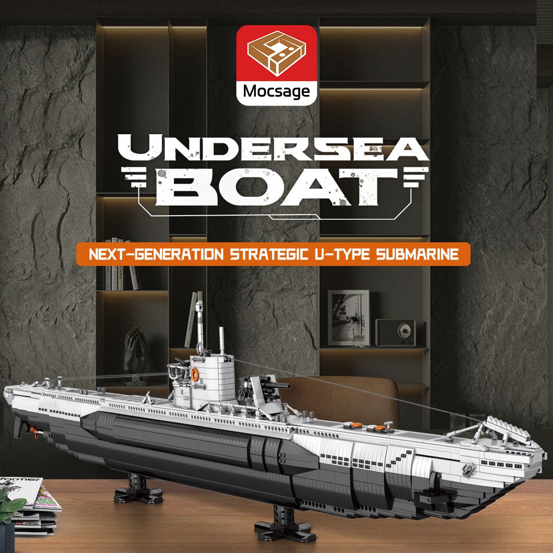 Mocsage U - boat Klemmbausteine - LesDiy - Klemmbausteine