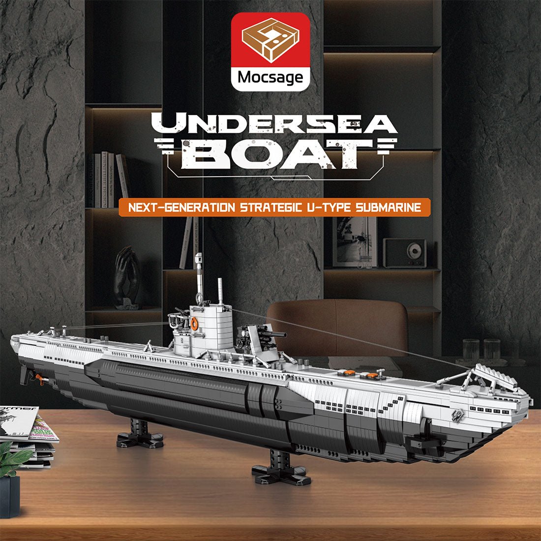 Mocsage U - boat Klemmbausteine - LesDiy - Klemmbausteine