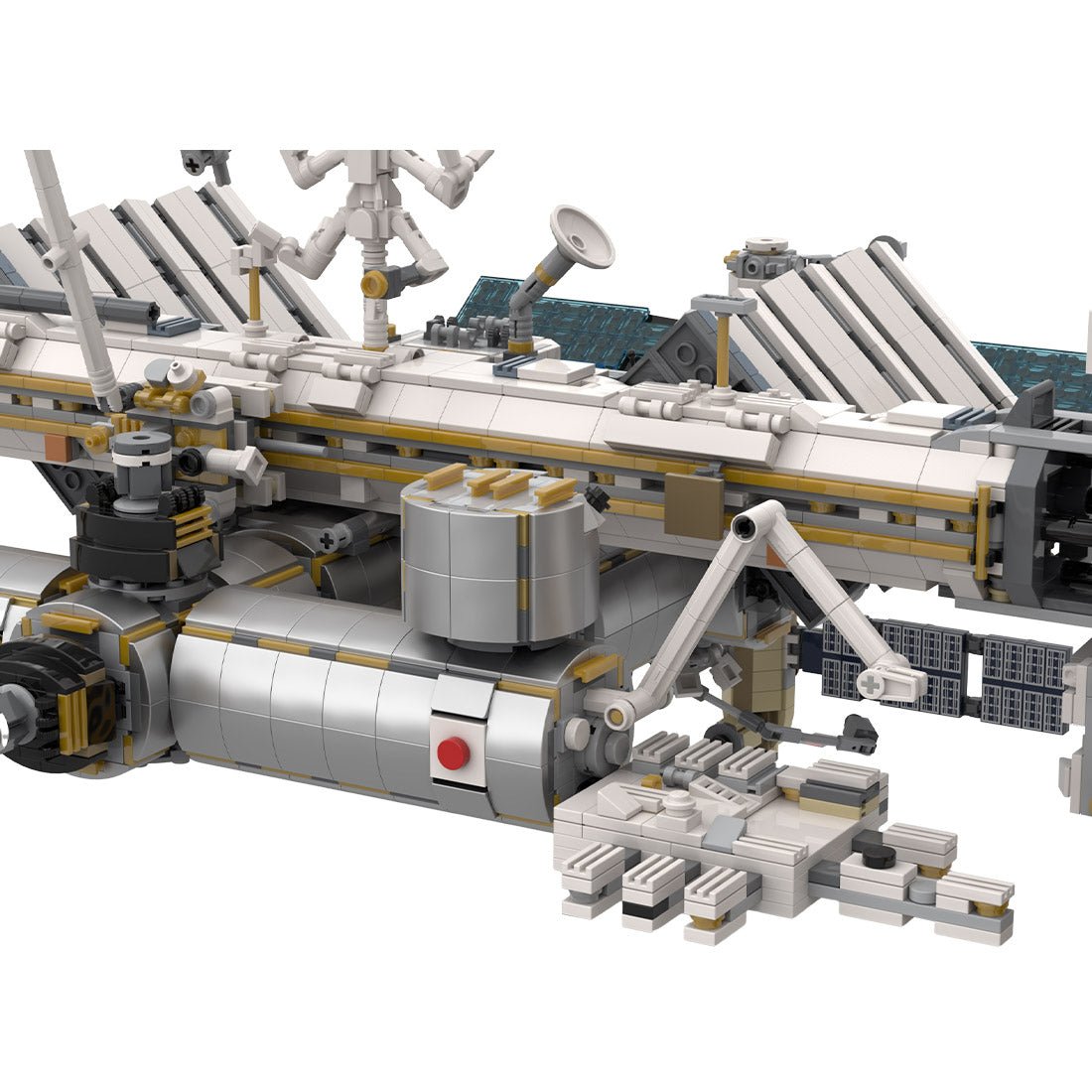 Modell der Internationalen Raumstation im Maßstab 1:110 Klemmbausteine - LesDiy - Klemmbausteine