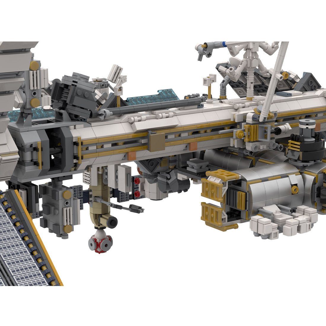 Modell der Internationalen Raumstation im Maßstab 1:110 Klemmbausteine - LesDiy - Klemmbausteine