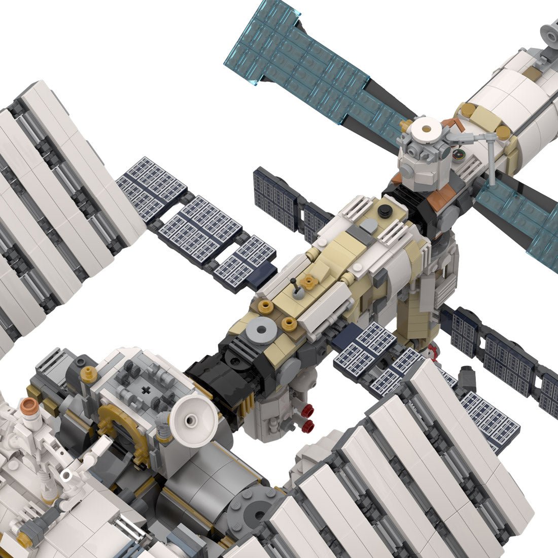 Modell der Internationalen Raumstation im Maßstab 1:110 Klemmbausteine - LesDiy - Klemmbausteine