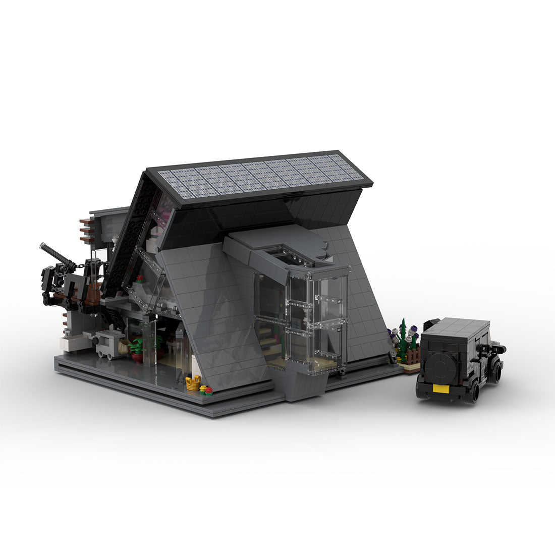 Modern Jungle Villa Klemmbausteine - LesDiy - Klemmbausteine