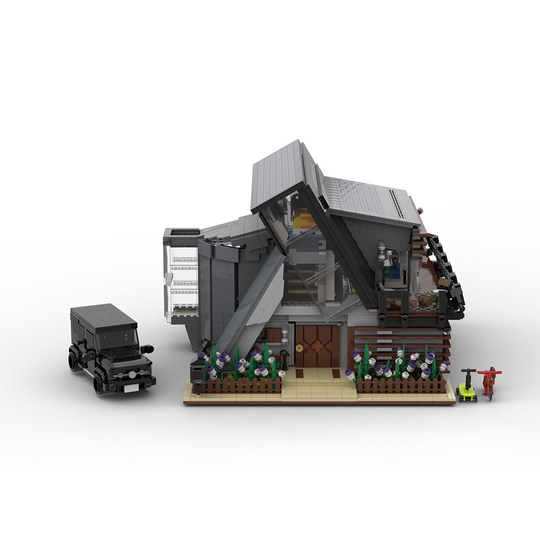 Modern Jungle Villa Klemmbausteine - LesDiy - Klemmbausteine