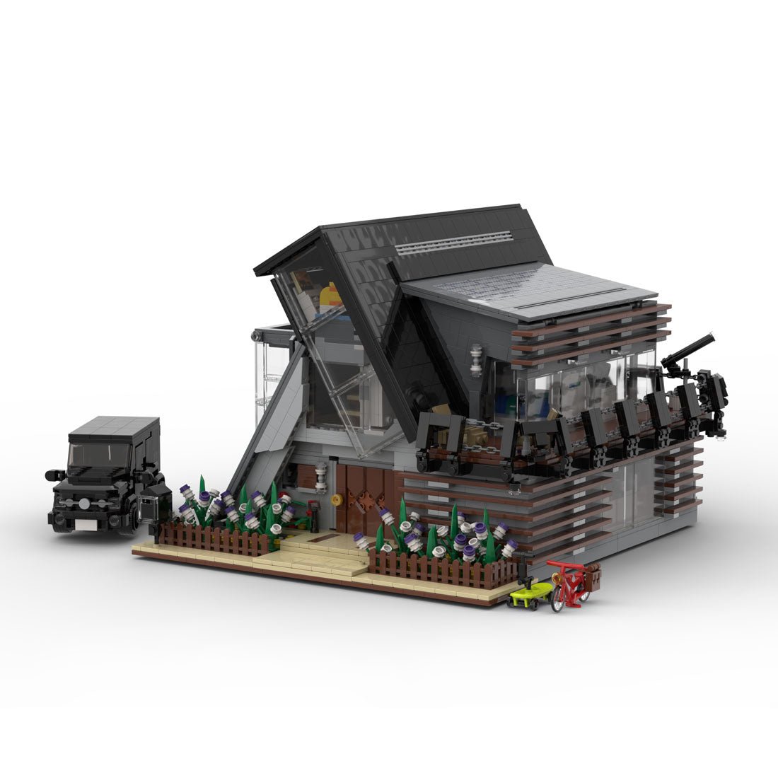 Modern Jungle Villa Klemmbausteine - LesDiy - Klemmbausteine