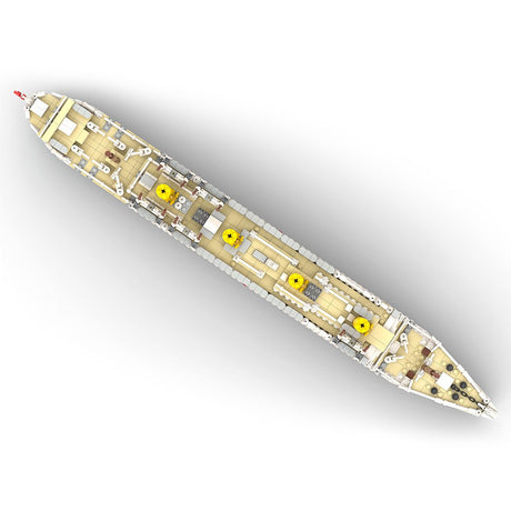 Modernes medizinisches Schiff der HMHS Britannic im Maßstab 1 - 400 Klemmbausteine - LesDiy - Klemmbausteine