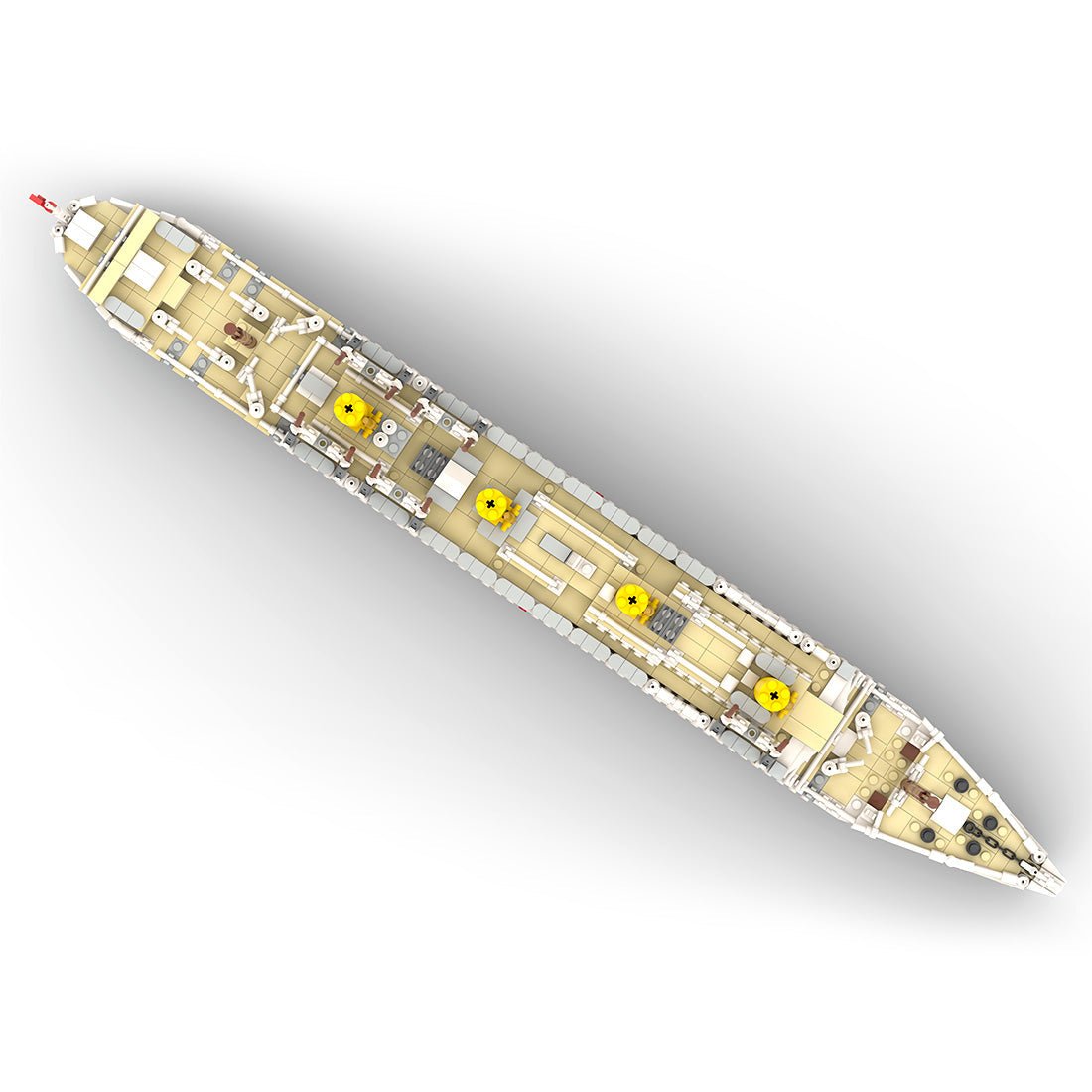Modernes medizinisches Schiff der HMHS Britannic im Maßstab 1 - 400 Klemmbausteine - LesDiy - Klemmbausteine