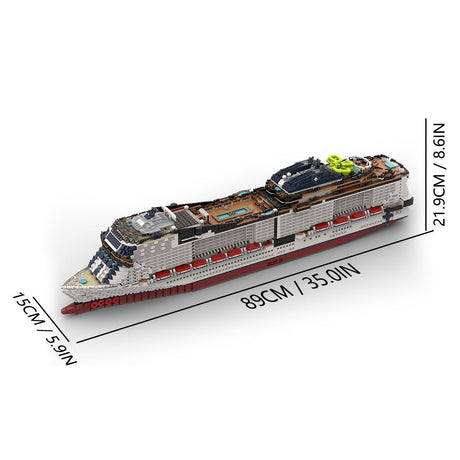 MSC – erstes italienisches Kreuzfahrtschiff „Grandiosa Active“ Klemmbausteine - LesDiy - Klemmbausteine