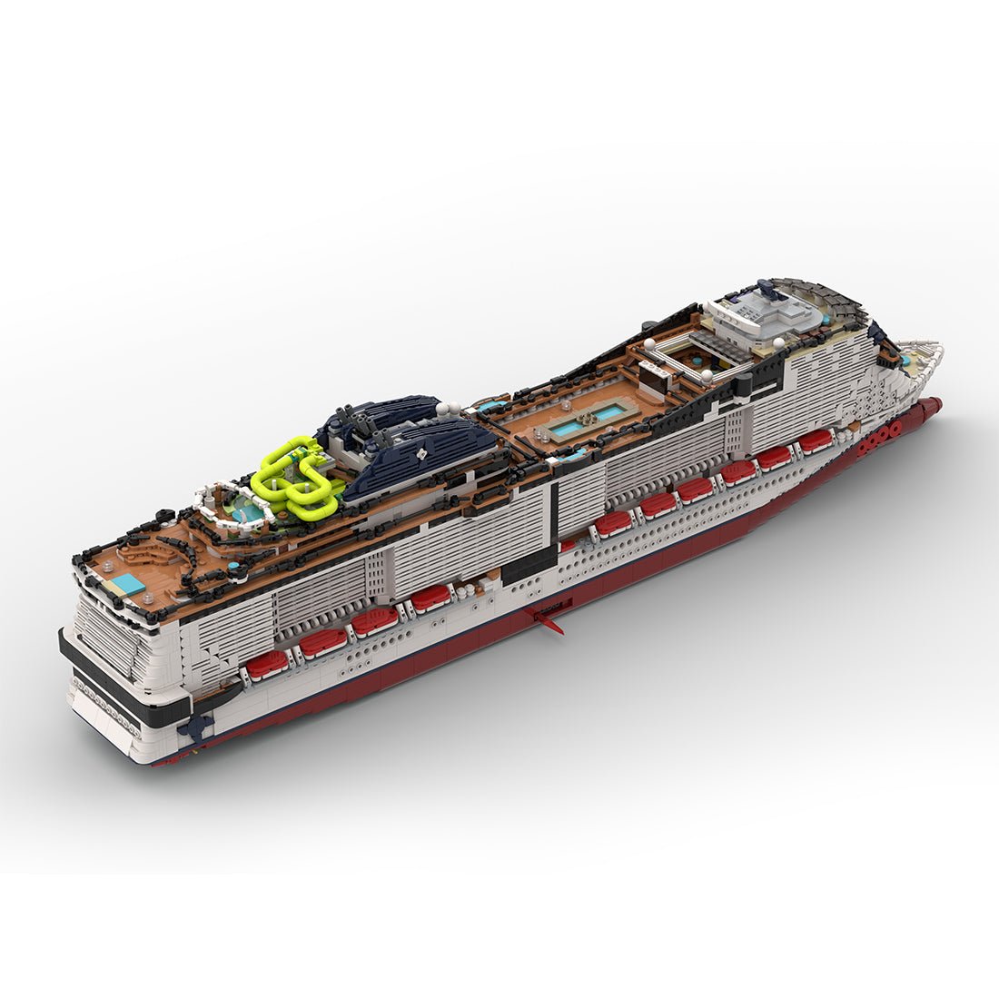 MSC – erstes italienisches Kreuzfahrtschiff „Grandiosa Active“ Klemmbausteine - LesDiy - Klemmbausteine