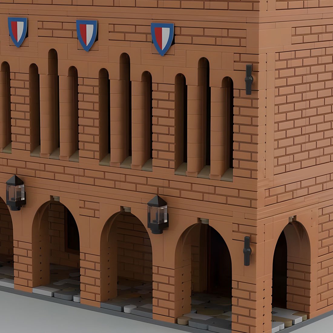 Northern German Steinbrück Rathaus Klemmbausteine - LesDiy - Klemmbausteine