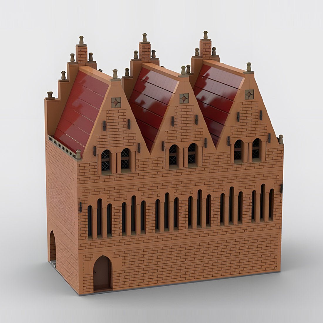 Northern German Steinbrück Rathaus Klemmbausteine - LesDiy - Klemmbausteine