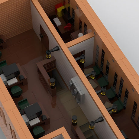 Northern German Steinbrück Rathaus Klemmbausteine - LesDiy - Klemmbausteine