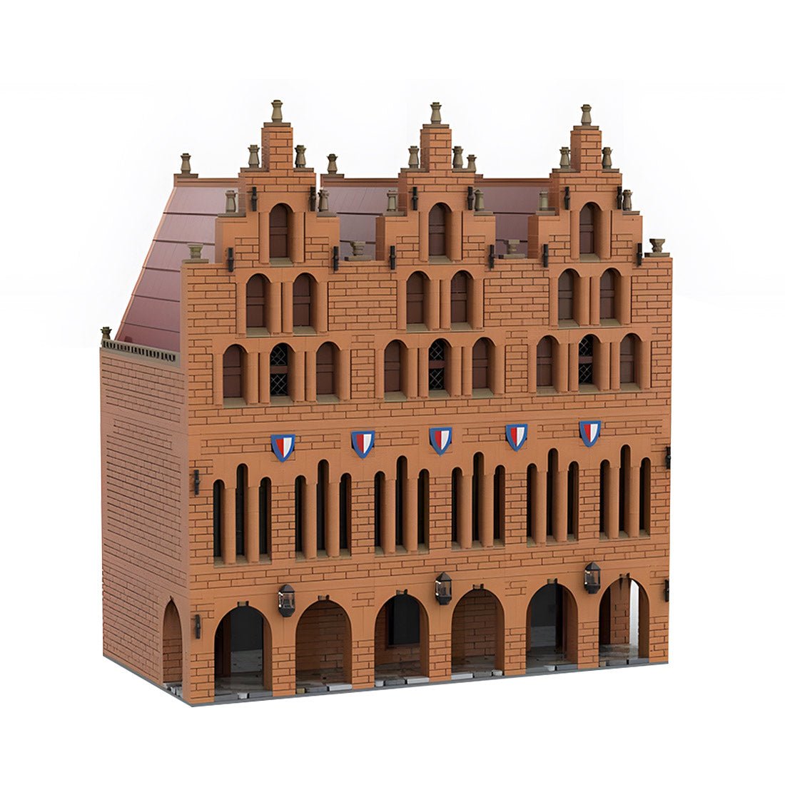Northern German Steinbrück Rathaus Klemmbausteine - LesDiy - Klemmbausteine