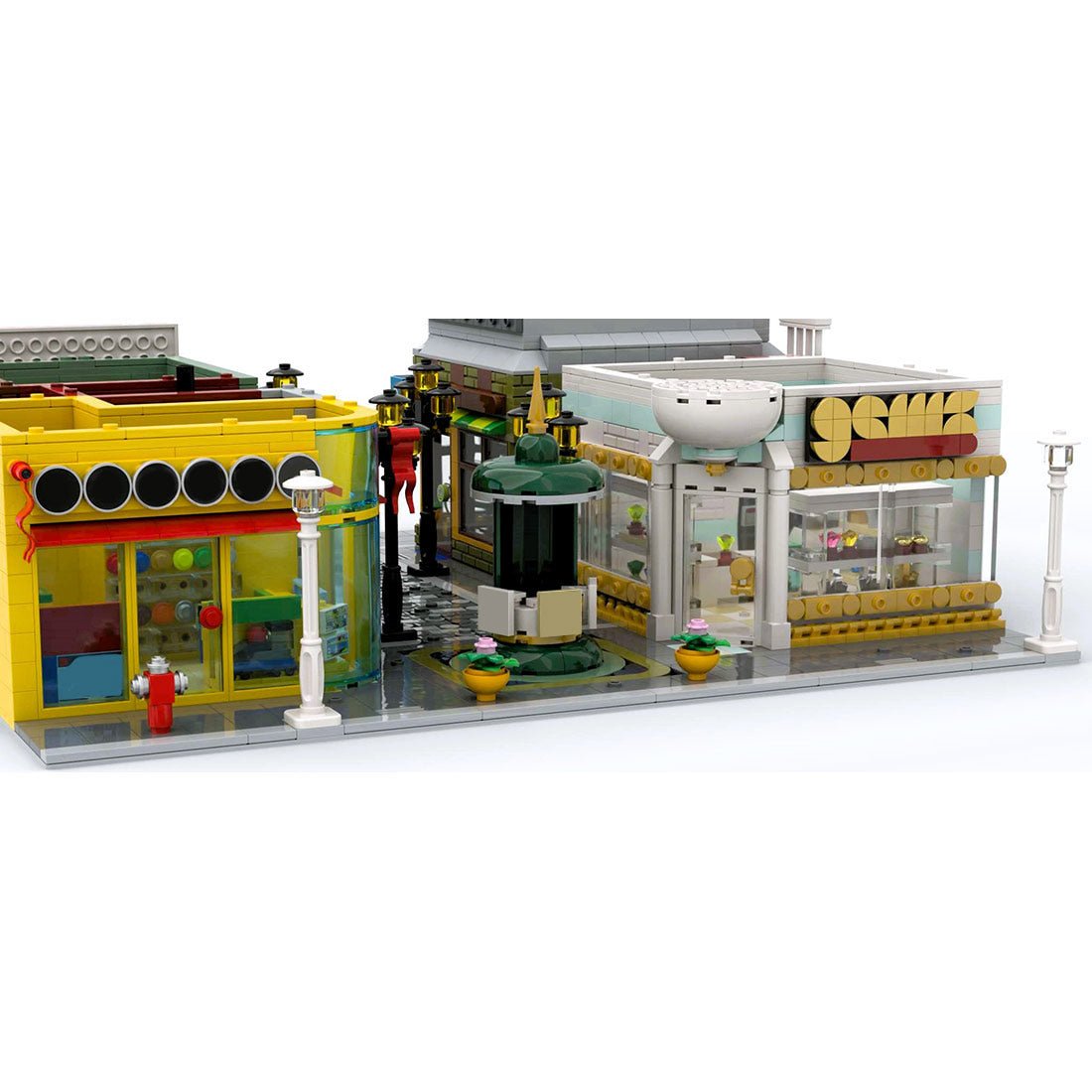 Old Town Shop Diagonal Street Klemmbausteine - LesDiy - Klemmbausteine