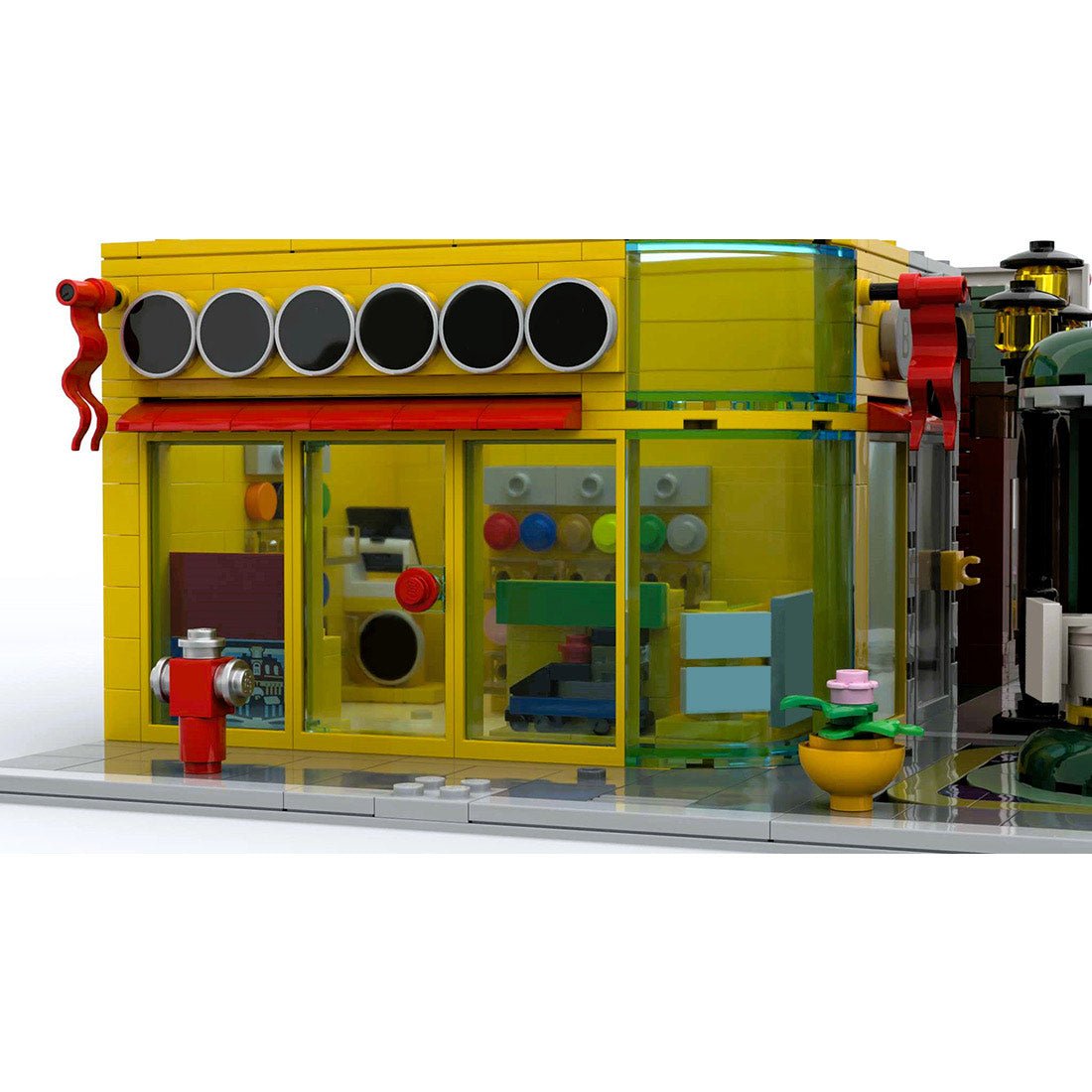 Old Town Shop Diagonal Street Klemmbausteine - LesDiy - Klemmbausteine