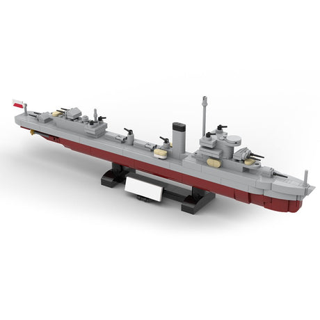 ORP Grom im Maßstab 1:300 Klemmbausteine - LesDiy - Klemmbausteine