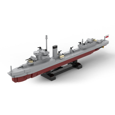 ORP Grom im Maßstab 1:300 Klemmbausteine - LesDiy - Klemmbausteine