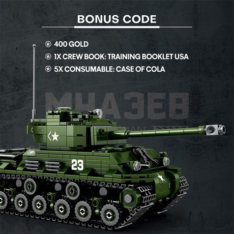 Panzer M4A3E8 im Maßstab 1/30 Klemmbausteine - LesDiy - Klemmbausteine