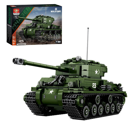 Panzer M4A3E8 im Maßstab 1/30 Klemmbausteine - LesDiy - Klemmbausteine