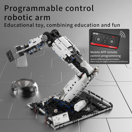 Programmierbarer mehrachsiger Roboterarm Klemmbausteine - LesDiy - Klemmbausteine