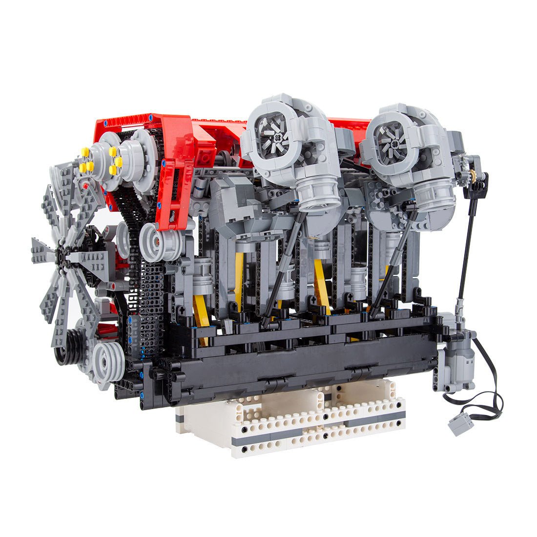 RB DOHC Parallel Twin - Turbo Four - Valve Inline Six - Cylinder MOC Engine Model Klemmbausteine - LesDiy - Klemmbausteine