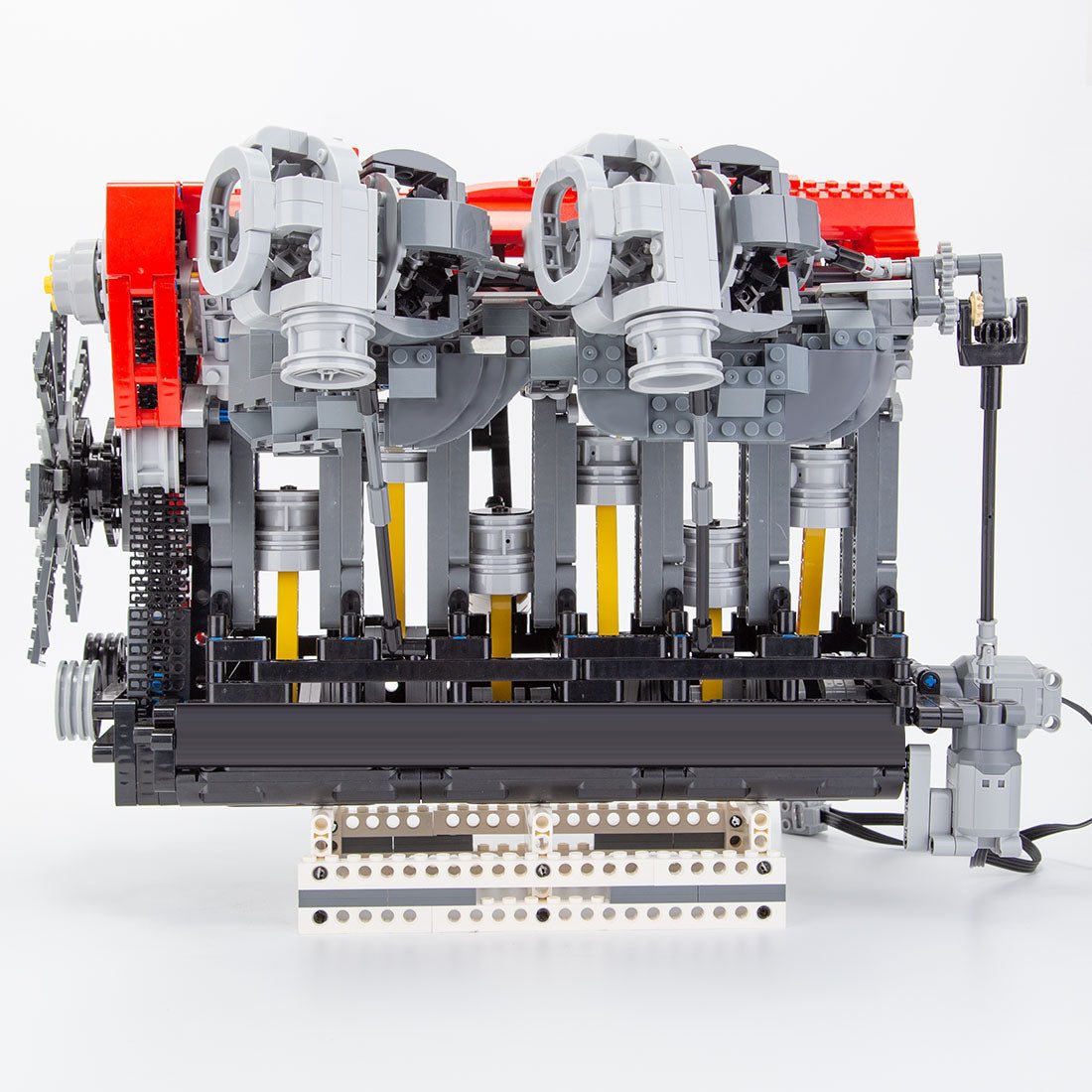RB DOHC Parallel Twin - Turbo Four - Valve Inline Six - Cylinder MOC Engine Model Klemmbausteine - LesDiy - Klemmbausteine