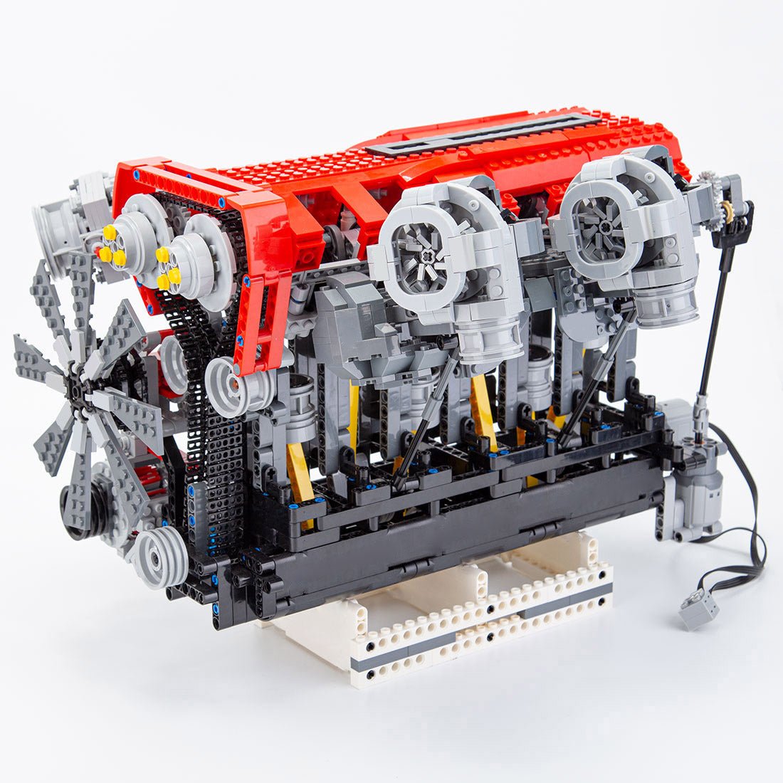 RB DOHC Parallel Twin - Turbo Four - Valve Inline Six - Cylinder MOC Engine Model Klemmbausteine - LesDiy - Klemmbausteine