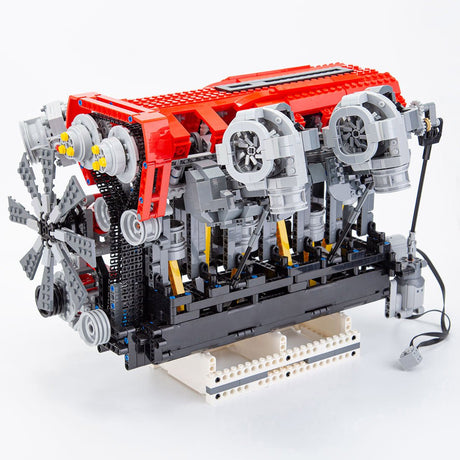 RB DOHC Parallel Twin - Turbo Four - Valve Inline Six - Cylinder MOC Engine Model Klemmbausteine - LesDiy - Klemmbausteine