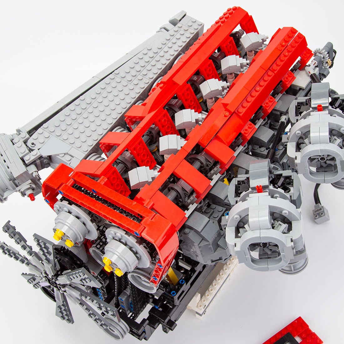 RB DOHC Parallel Twin - Turbo Four - Valve Inline Six - Cylinder MOC Engine Model Klemmbausteine - LesDiy - Klemmbausteine