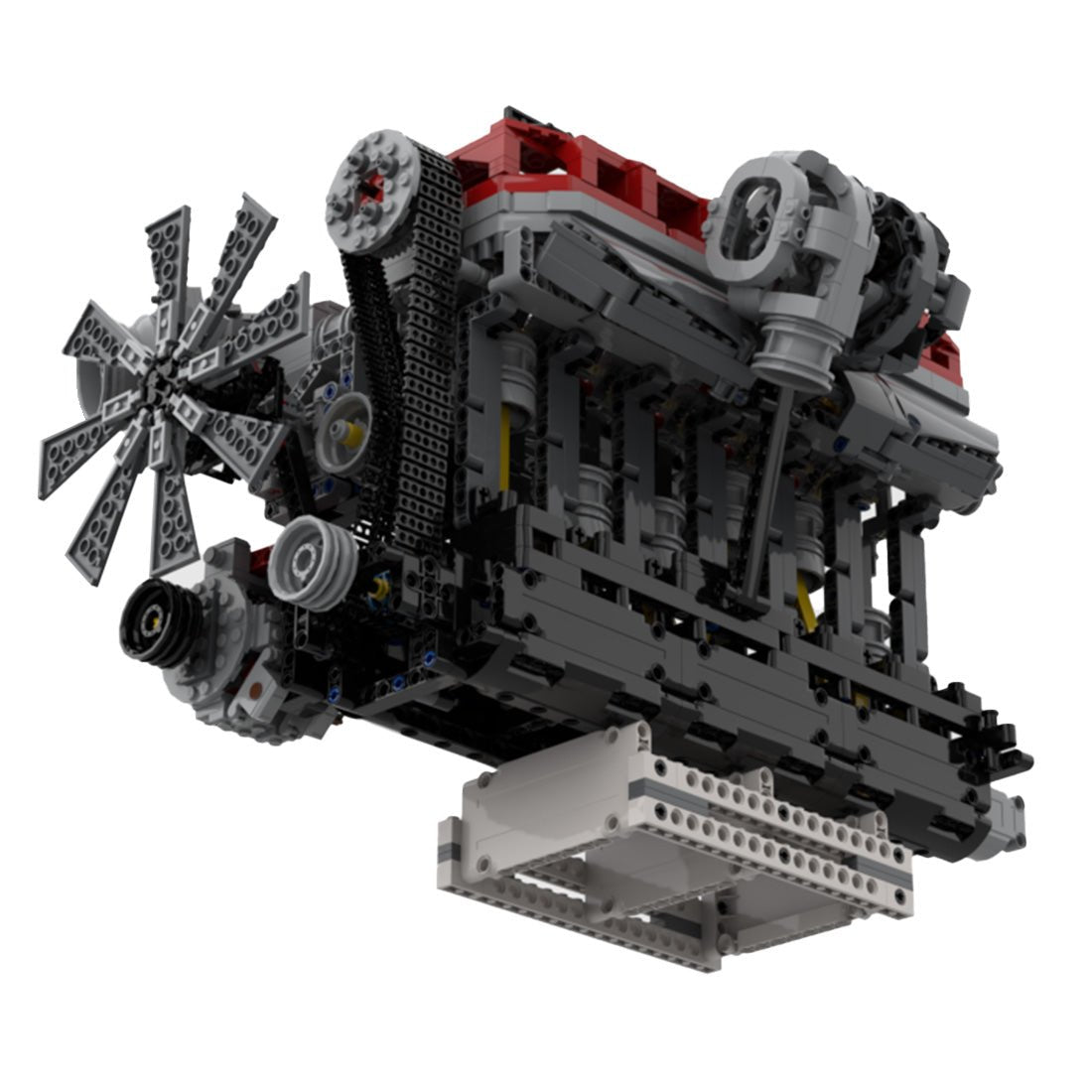 RB30 - V4 - 3.0L Reihensechszylinder - Viertakt - Benzinmotor Klemmbausteine - LesDiy - Klemmbausteine