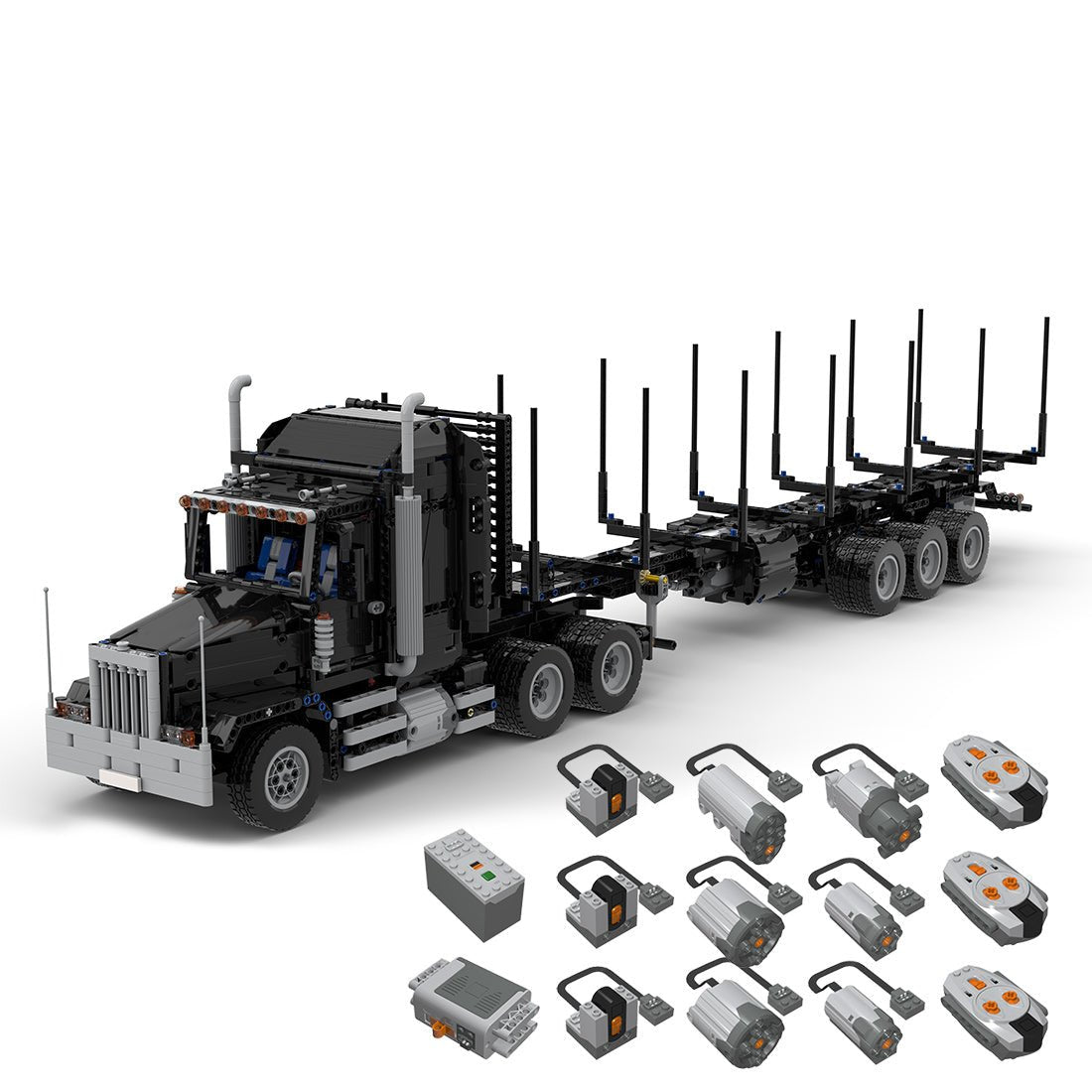 RC American Log Truck Klemmbausteine - LesDiy - Klemmbausteine